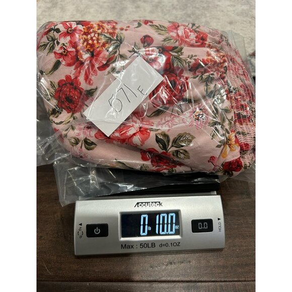 Old Navy Floral Print Long Sleeve Square Neck Smocked Mini Dress Sz S Babydoll - Picture 9 of 9